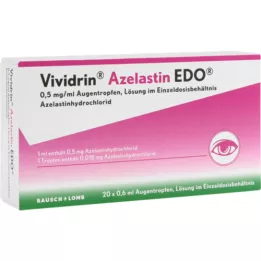 VIVIDRIN Azelastina EDO 0,5 mg/ml solução oftálmica em EDP, 20X0,6 ml
