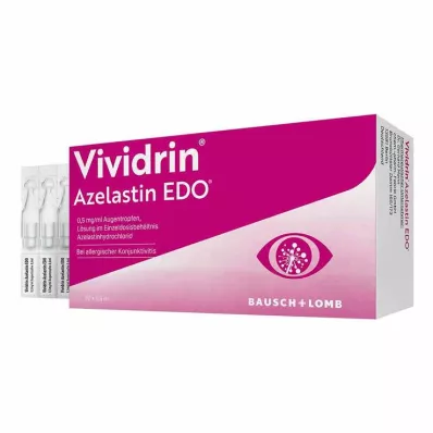 Vividrin® Azelastina EDO® Ajuda aguda para febre do feno e alergias, 20X0,6 ml Vividrin® Azelastina EDO® Ajuda aguda para febre do feno e alergias, 20X0,6 ml