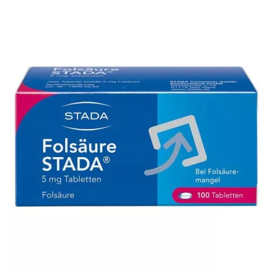 Ácido fólico STADA® Comprimidos de 5 mg, 100 peças Ácido fólico STADA® Comprimidos de 5 mg, 100 peças