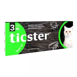TICSTER Solução para gatos até 4 kg, 3X0,4 ml