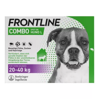 FRONTLINE COMBO contra carrapatos, pulgas em cães L (20-40 kg), 3 unidades FRONTLINE COMBO contra carrapatos, pulgas em cães L (20-40 kg), 3 unidades
