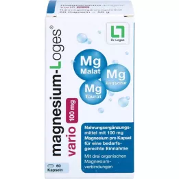 MAGNESIUM-LOGES vario 100 mg cápsulas, 60 unid