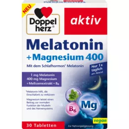 DOPPELHERZ Melatonina+Magnésio 400 Comprimidos, 30 Cápsulas
