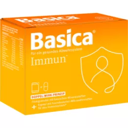 BASICA Granulado de bebida imunitária + cápsula para 7 dias, 7 peças