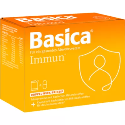 BASICA Granulado de bebida imunitária + cápsula para 7 dias, 7 peças