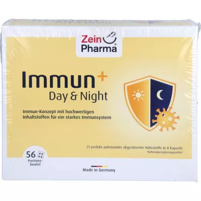 IMMUN+ DAY &amp; Cápsulas de noite saquetas para 28 dias, 56X4 pcs