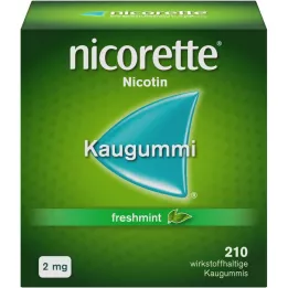 NICORETTE Pastilha elástica de menta fresca 2 mg, 210 unidades