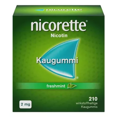 goma de mascar nicorette hortelã fresca, 2 mg de nicotina, 210 peças goma de mascar nicorette hortelã fresca, 2 mg de nicotina, 210 peças