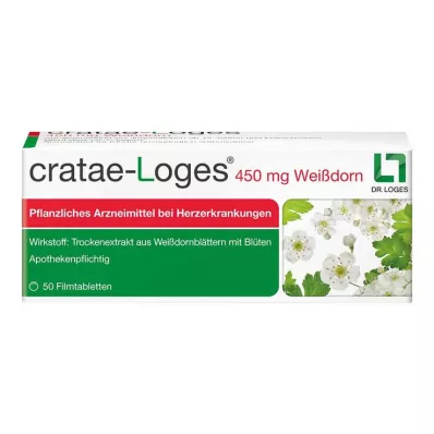 cratae-Loges 450 mg comprimidos revestidos por película de espinheiro, 50 unidades cratae-Loges 450 mg comprimidos revestidos por película de espinheiro, 50 unidades