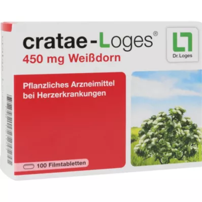 CRATAE-LOGES 450 mg Hawthorn comprimidos revestidos por película, 100 unid