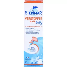 STERIMAR Spray nasal para nariz entupido em bebés a partir dos 3 meses, 100 ml