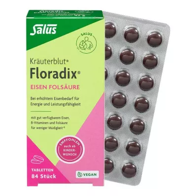 FLORADIX Comprimidos de ácido fólico com ferro, 84 cápsulas FLORADIX Comprimidos de ácido fólico com ferro, 84 cápsulas