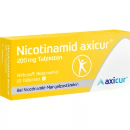 NICOTINAMID axicur 200 mg comprimidos, 10 unid