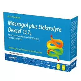 MACROGOL mais Electrólitos Dexcel 13,7 g PLE, 10 unid