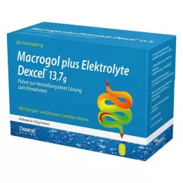 MACROGOL mais Electrólitos Dexcel 13,7 g PLE, 20 unid