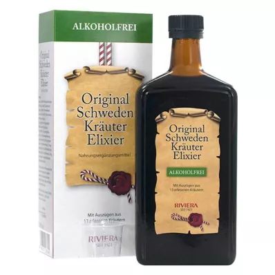 RIVIERA Original Swedish Herb Elixir sem álcool, 500 ml RIVIERA Original Swedish Herb Elixir sem álcool, 500 ml