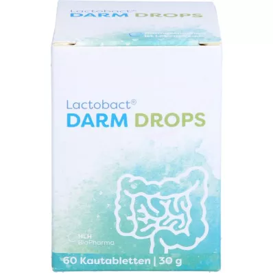 LACTOBACT DARM DROPS Comprimidos mastigáveis, 60 unidades