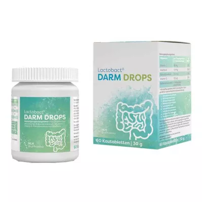 LACTOBACT DARM DROPS Comprimidos mastigáveis, 60 unidades