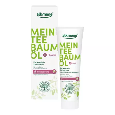 ALKMENE A minha pasta de dentes com óleo da árvore do chá para proteção contra cáries, 100 ml ALKMENE A minha pasta de dentes com óleo da árvore do chá para proteção contra cáries, 100 ml
