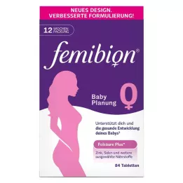 FEMIBION 0 Comprimidos de planeamento para bebés, 84 unidades