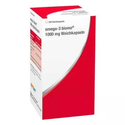 Omega-3 Biomo 1000 mg cápsulas moles, 100 peças