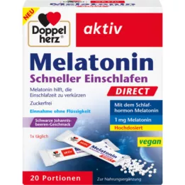 DOPPELHERZ Melatonin Direct Adormecer mais depressa, 20 unidades