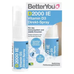 BETTERYOU 2000 U.I. de vitamina D3 em spray direto, 15 ml