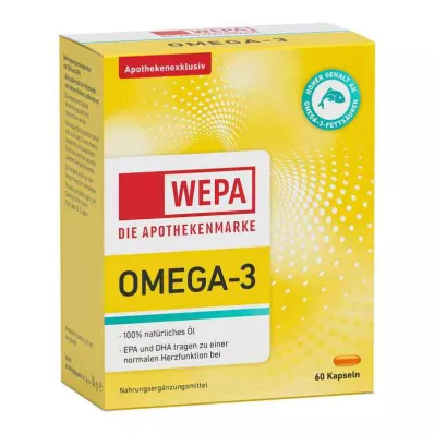 WEPA Cápsulas de Ómega-3, 60 Cápsulas WEPA Cápsulas de Ómega-3, 60 Cápsulas