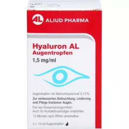 HYALURON AL Colírio 1,5 mg/ml, 2X10 ml
