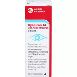 HYALURON AL Gel colírio 3 mg/ml, 1X10 ml