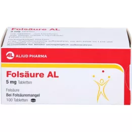 FOLSÄURE AL Comprimidos de 5 mg, 100 unidades