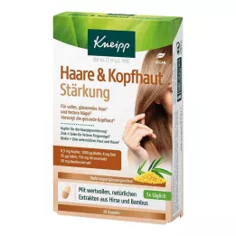 KNEIPP Cápsulas de reforço do cabelo &amp; Cápsulas de reforço do couro cabeludo, 30 pcs