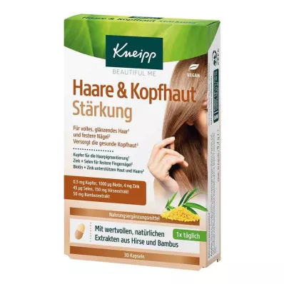KNEIPP Cápsulas de reforço do cabelo & Cápsulas de reforço do couro cabeludo, 30 pcs KNEIPP Cápsulas de reforço do cabelo & Cápsulas de reforço do couro cabeludo, 30 pcs