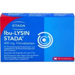 IBU-LYSIN STADA Comprimidos revestidos por película de 400 mg, 10 unidades