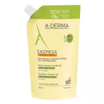 A-DERMA EXOMEGA CONTROL Recarga de óleo de duche, 500 ml