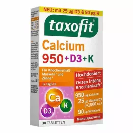 TAXOFIT Cálcio 950+D3+K Comprimidos, 30 Cápsulas