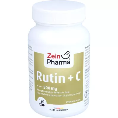 RUTIN Cápsulas de 500 mg+C, 120 unid