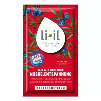 LI-IL Sais de banho de relaxamento muscular de zimbro, 80 g