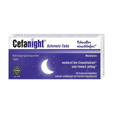 Pastilhas fundentes Cefanight, 20 unid