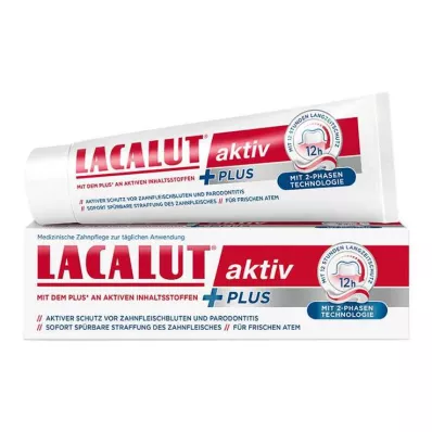 Pasta de dente Lacalut Aktiv Plus, 75 ml Pasta de dente Lacalut Aktiv Plus, 75 ml