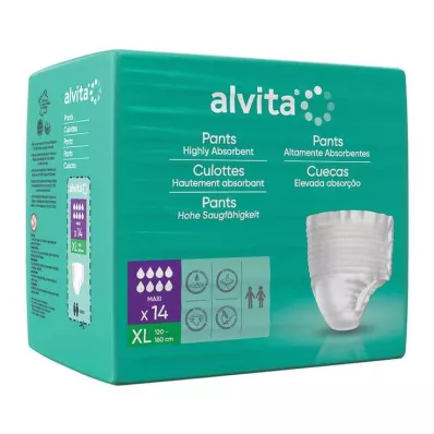 ALVITA Calças para incontinência maxi xl, 14 unidades ALVITA Calças para incontinência maxi xl, 14 unidades