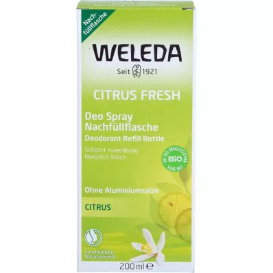 WELEDA Frasco de recarga Citrus Fresh Deo Spray, 200 ml