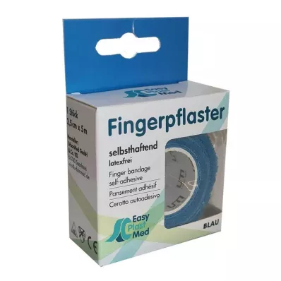 UM Gesso de dedo Easyplast de fabricação própria 2,5 cmx5 m azul, 1 peça UM Gesso de dedo Easyplast de fabricação própria 2,5 cmx5 m azul, 1 peça