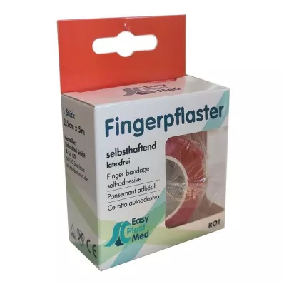 UM Gesso de dedo Easyplast de fabricação própria 2,5 cmx5 m vermelho, 1 peça UM Gesso de dedo Easyplast de fabricação própria 2,5 cmx5 m vermelho, 1 peça