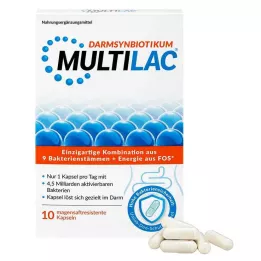 MULTILAC Intestinal synbiotic enteric-coated capsules, 10 pcs