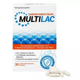 MULTILAC Intestinal synbiotic enteric-coated capsules, 30 pcs