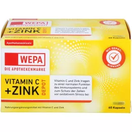 WEPA Vitamin C+Zinc Capsules, 60 cápsulas
