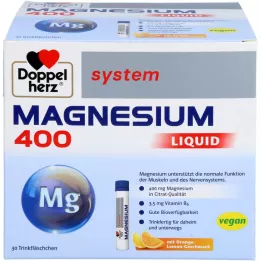 DOPPELHERZ Magnésio 400 Sistema líquido para beber ampola, 30 unid