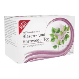 H&S Saquinhos de filtro para chá da bexiga e do trato urinário, 20X2 g