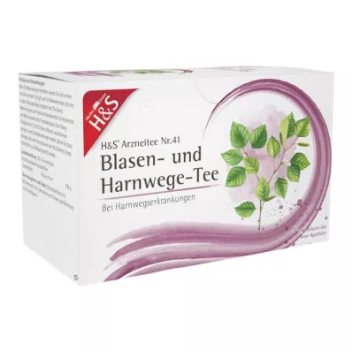 H&S Saquinhos de filtro para chá da bexiga e do trato urinário, 20X2 g H&S Saquinhos de filtro para chá da bexiga e do trato urinário, 20X2 g